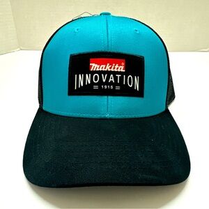 Makita Teal/Black Baseball Hat New 100 Year Anniversary Snapback Trucker Cap